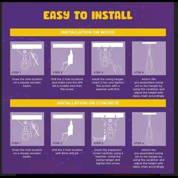 Sensory Swing for Kids with Special Needs - Double-Layer, 360° Swivel - Includes - Picture 2 of 9